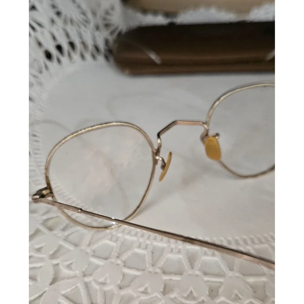 Antique 12K Gold Filled Spectacles Eye Glasses W Case